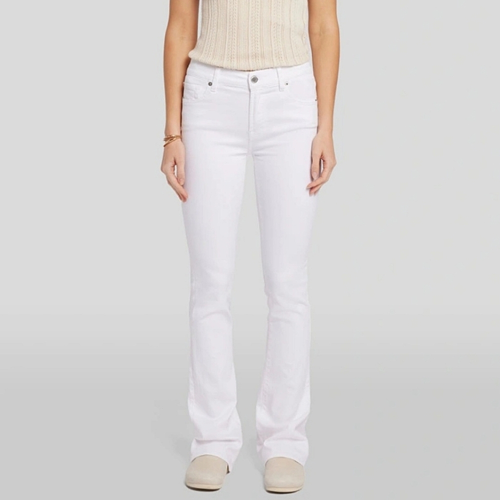 Happily Grey White Denim Pant Bootcut Flare NWOT 1 25
